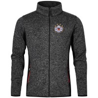 Strick-Fleece-Jacke grau / Herren Strick-Fleece-Jacke grau / Herren