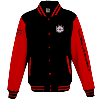 College Jacke schwarz-rot / Unisex College Jacke schwarz-rot / Unisex