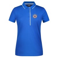 Polo-Shirt Stripes royal-weiß / Damen Polo-Shirt Stripes royal-weiß / Damen