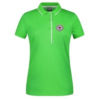 Polo-Shirt Stripes grün-weiß / Damen Polo-Shirt Stripes grün-weiß / Damen