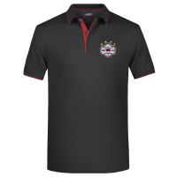 Polo-Shirt Stripes schwarz-rot / Herren Polo-Shirt Stripes schwarz-rot / Herren