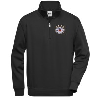 Zip-Sweat schwarz / Unisex Zip-Sweat schwarz / Unisex