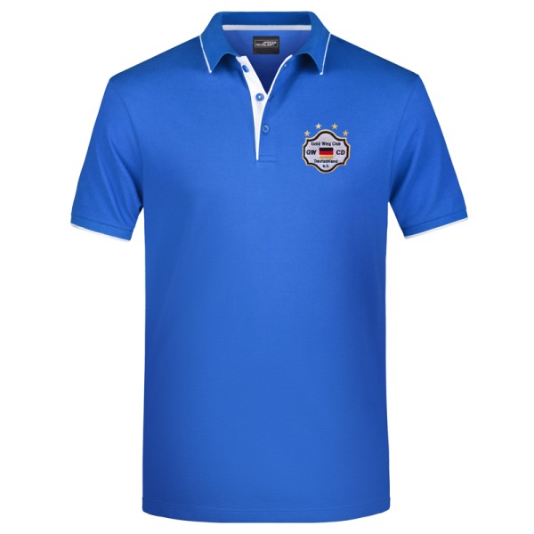 Polo-Shirt Stripes royal-weiß / Herren
