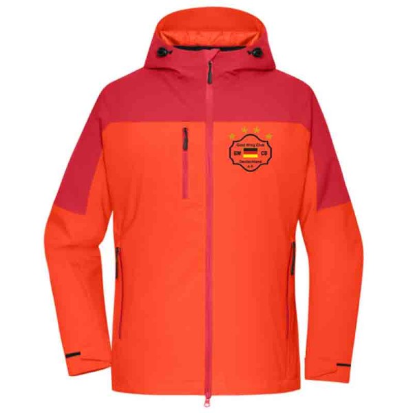 3-in-1 Jacke mit GWCD Logo orange / Damen