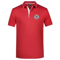 Polo-Shirt Stripes rot-weiß / Herren Polo-Shirt Stripes rot-weiß / Herren